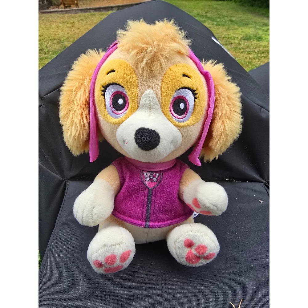 Paw‎ Patrol Skye Plush Stuffed Animal Pink Pilot Flight Gear 9 Inch Toy